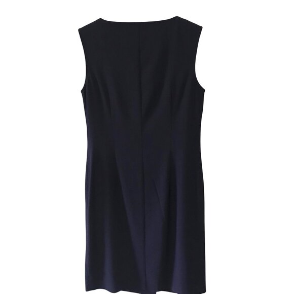 Blushe Impressions Vintage Nautical Sheath Dress: Navy w/Gold Buttons, Size 6 - Picture 2 of 10